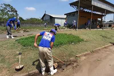 notícia: Ceasa e Seap promovem limpeza das Centrais de Abastecimento do Pará
