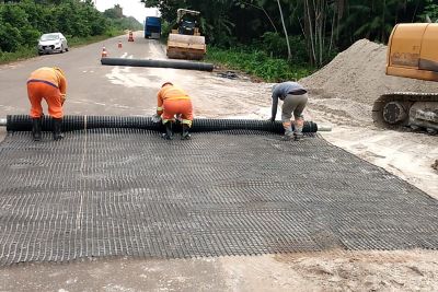 notícia: Setran avança com obras do novo ponto de embarque e desembarque no Rio Meruú, em Igarapé-Miri