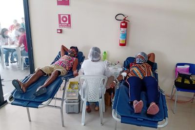 notícia: Hemopa vai ao Hospital Abelardo Santos e coleta 150 bolsas de sangue com voluntários