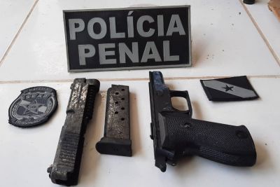 notícia: Após trabalho intenso de segurança, Seap encontra arma de fogo que era procurada