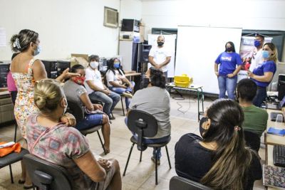notícia: Semas promove oficina de agentes ambientais do TerPaz na Cabanagem