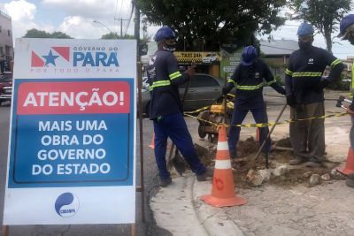 notícia: Mais de 50% das novas redes de água já foram implantadas em Belém 
