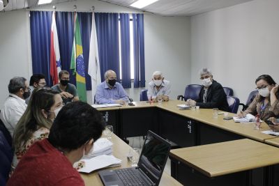 notícia: Cosanpa e Sedop se reúnem para discutir o andamento de obras de saneamento de básico