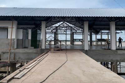 notícia: Obras de reforma avançam no terminal hidroviário de Óbidos, no Baixo Amazonas