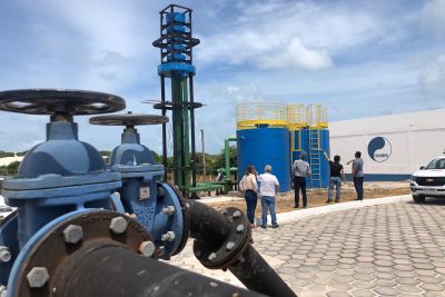 notícia: Cosanpa inspeciona obras do novo sistema de abastecimento de água em Salinópolis