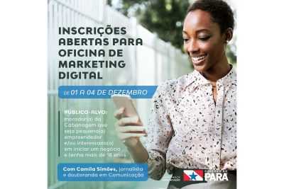notícia: TerPaz promove oficina de Marketing Digital para moradores da Cabanagem
