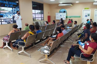 notícia: Palestra no Hospital do Leste mostra importância dos exames de rotina contra o câncer