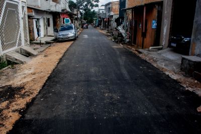 notícia: Programa 'Asfalto por Todo o Pará' avança no bairro da Marambaia em Belém
