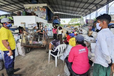 notícia: Projeto de Sustentabilidade do Hospital Jean Bitar promove ação solidária para catadores 