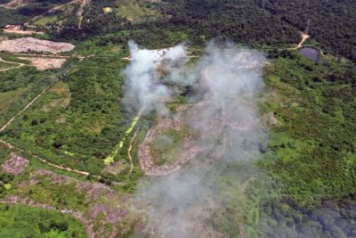 notícia: Secretaria de Estado de Meio Ambiente autua Prefeitura de Belém por poluição atmosférica.