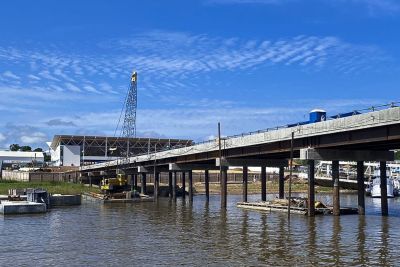 notícia: Terminal Hidroviário de Santarém está com 85% das obras concluídas