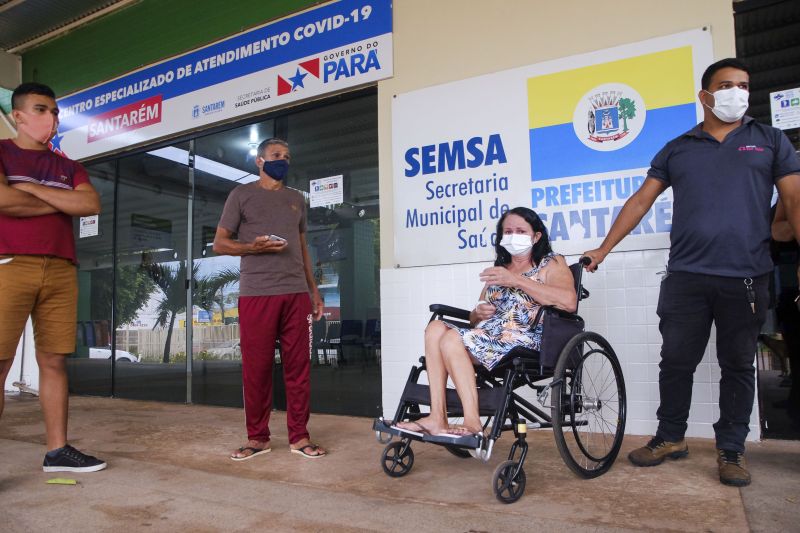 Paciente atendida no Centro Especializado instalado em Santarém