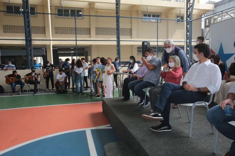 Belém 11 de janeiro de 2021, Governo entrega Escola dom Pedro ll. <div class='credito_fotos'>Foto: Alex Ribeiro / Ag. Pará | <a href='/midias/2021/originais/7170_88caea2e-e3ae-cfa8-b35e-734a4a17aa62.jpg' download><i class='fa-solid fa-download'></i> Download</a></div>
