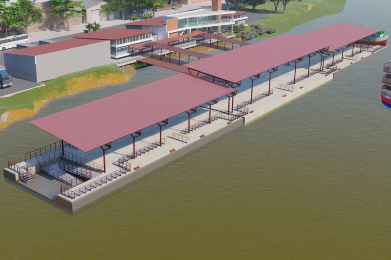 Durante agenda em Breves, no arquipélago do Marajó, nesta sexta-feira (09), o governador do Estado, Helder Barbalho, autorizou a abertura de licitação para contratação da empresa que executará as obras do novo terminal de cargas e passageiros da cidade, dando continuidade à política estratégica de mobilidade fluvial.
 <div class='credito_fotos'>Foto: Divulgação   |   <a href='/midias/2021/originais/7526_70a545d0-95d1-237e-384c-acdb578f3d23.jpg' download><i class='fa-solid fa-download'></i> Download</a></div>