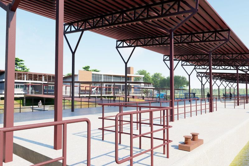 Durante agenda em Breves, no arquipélago do Marajó, nesta sexta-feira (09), o governador do Estado, Helder Barbalho, autorizou a abertura de licitação para contratação da empresa que executará as obras do novo terminal de cargas e passageiros da cidade, dando continuidade à política estratégica de mobilidade fluvial.
Foto: Jader Paes / Ag. Pará <div class='credito_fotos'>Foto: Divulgação   |   <a href='/midias/2021/originais/7526_be6c9121-e86f-5c77-a27e-dd3fdd51cd95.jpg' download><i class='fa-solid fa-download'></i> Download</a></div>