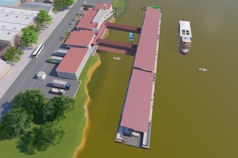 Durante agenda em Breves, no arquipélago do Marajó, nesta sexta-feira (09), o governador do Estado, Helder Barbalho, autorizou a abertura de licitação para contratação da empresa que executará as obras do novo terminal de cargas e passageiros da cidade, dando continuidade à política estratégica de mobilidade fluvial.
 <div class='credito_fotos'>Foto: Divulgação   |   <a href='/midias/2021/originais/7526_bec92334-1d0f-2b12-778d-4f4a8b67ca9d.jpg' download><i class='fa-solid fa-download'></i> Download</a></div>