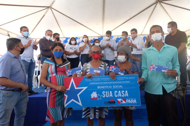 97 famÃ­lias da cidade de Rio Maria, no Sul do ParÃ¡, foram contempladas nesta quinta-feira (13) pelo Programa Estadual Sua Casa, que concede auxÃ­lio de atÃ© R$ 21 mil para construÃ§Ã£o, reconstruÃ§Ã£o, reforma e ampliaÃ§Ã£o de casas. O benefÃ­cio foi entregue pelo governador Helder Barbalho na data que marca o aniversÃ¡rio de 39 anos de emancipaÃ§Ã£o polÃ­tica da cidade.Â  <div class='credito_fotos'>Foto: Pedro Guerreiro / Ag. Pará   |   <a href='/midias/2021/originais/8624_4425db8f-f37f-0cb7-5f1e-03ba6defdb97.jpg' download><i class='fa-solid fa-download'></i> Download</a></div>