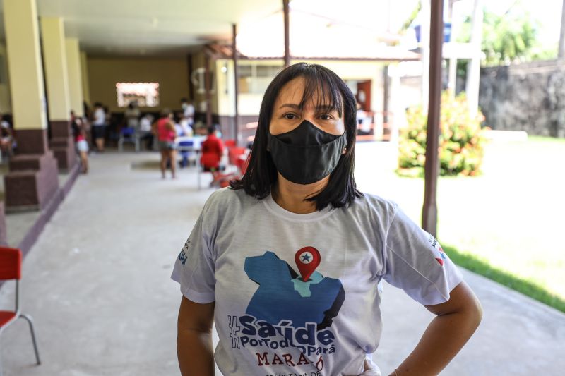 Claudia Andrade, secretária de saúde de Muaná <div class='credito_fotos'>Foto: Rodrigo Pinheiro / Ag.Pará   |   <a href='/midias/2021/originais/8878_d6b01e23-f424-646f-b35e-3f9f8fedbcdc.jpg' download><i class='fa-solid fa-download'></i> Download</a></div>