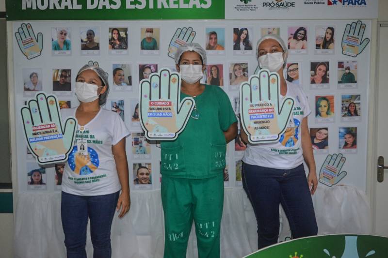 Mensagens chamaram atenção de colaboradores para a importância da prevenção de infecções - Foto Comunicação Pró-Saúde