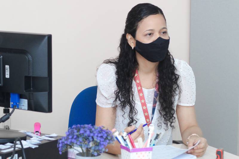 A assistente social Lilian Ribeiro