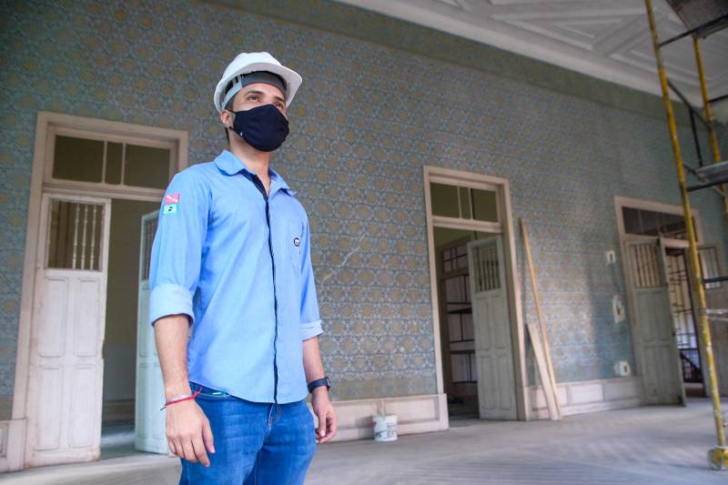 Vinicius Monteiro - engenheiro residente específico da obra