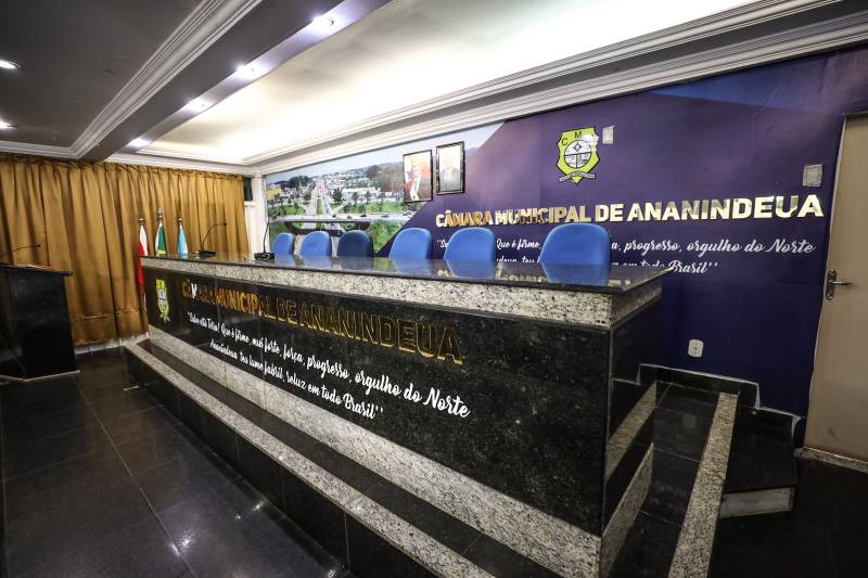 Atual plenário da Câmara Municipal de Ananindeua