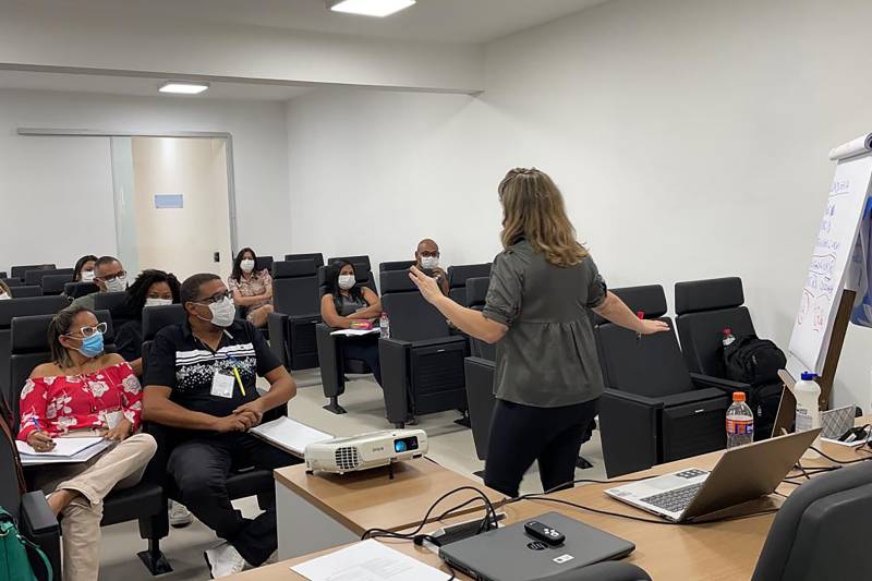 O curso está sendo realizado na Escola Técnica do SUS Dr. Manuel Ayres