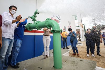 notícia: Novo sistema de abastecimento de água de Ourém é entregue pelo Governo do Estado  