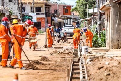 notícia: Obras de drenagem e pavimentação de vias em Cametá devem ser entregues em fevereiro