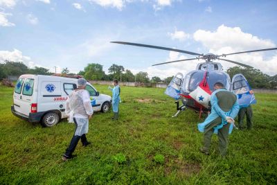 notícia: Governo garante transferências de 112 pacientes com Covid-19 na região Oeste