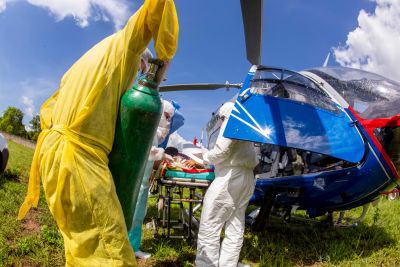 notícia: Governo garante transferências de 106 pacientes com Covid-19 na região Oeste
