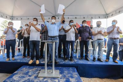 galeria: Assinatura da ordem de serviço de pavimentação da Pa 256 - Ipixuna