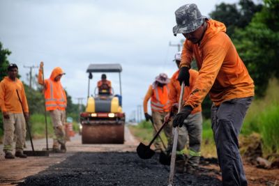 notícia: Setran tem cerca de 60 frentes de trabalho de manutenção nas 19 rodovias estaduais