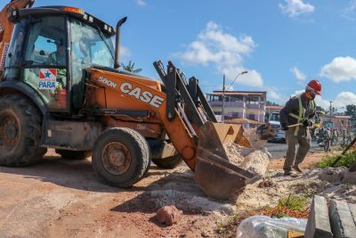 notícia: Obras avançam na avenida Padre Bruno Secchi, em Belém, em benefício de 500 mil pessoas