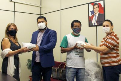 notícia: Seac doa 5.800 máscaras do projeto 'Costurando a Paz'  à Seduc