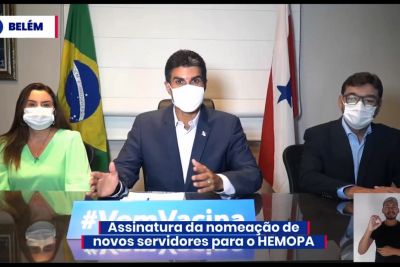 notícia: Governo do Estado nomeia 47 servidores do Hemopa aprovados no concurso C-182