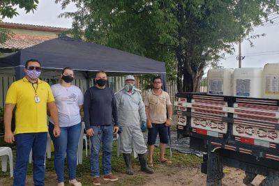 notícia: Emater mobiliza agricultores de Capitão Poço para a devolução de embalagens de agrotóxicos