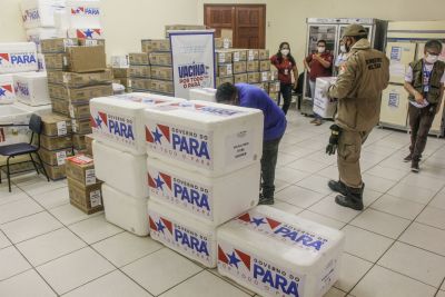 notícia: Santarém recebe mais 19.720 doses de vacina contra a Covid-19 para a região oeste do Pará