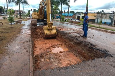 notícia: Setran prossegue com obras de conservação e manutenção na PA-279