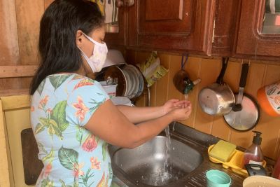 notícia: Cosanpa entrega rede de abastecimento de água tratada a famílias da comunidade Itália, em Icoaraci