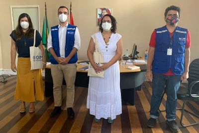 notícia: Sejudh e a agência das Nações Unidas para Migrações discutem parcerias