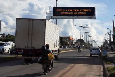 notícia: Detran instala painéis de sinalização eletrônica em vias movimentadas do Pará