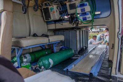 notícia: Estado já realizou a transferência de 475 pacientes com Covid-19 no Oeste 