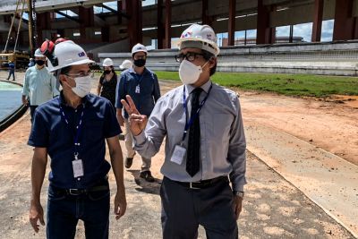 notícia: Obras do novo Mangueirão avançam com geração de empregos