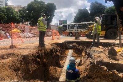 notícia: Cosanpa já implantou mais de 150 quilômetros de novas redes em Belém