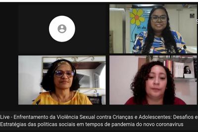 notícia: Seaster promove live sobre o enfrentamento da violência e exploração sexual de crianças e adolescentes