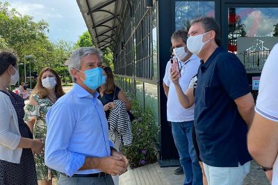 notícia: Mangal das Garças recebe visita do embaixador de Portugal