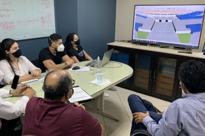 notícia: Sedop avalia projeto e discute a segurança do Novo Mangueirão