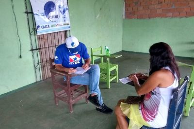 notícia: Cosanpa realiza cadastro de moradores no bairro Jardim Modelo, em Castanhal