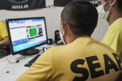 notícia: Custodiados de Abaetetuba participam de curso de robótica virtual